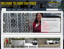Tablet Screenshot of gooddayfence.com